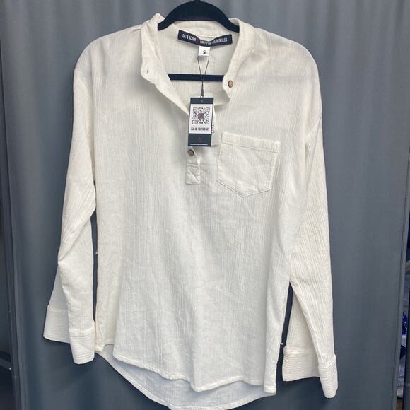 Oak & Acorn Seed Tunic - Selenite size small (b28.15) - Picture 5 of 12